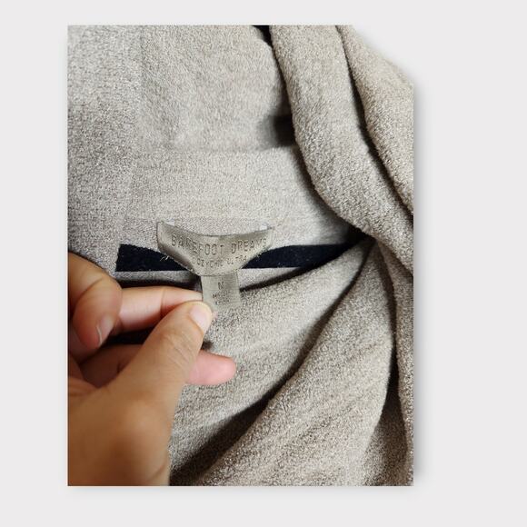 Barefoot Dreams CozyChic Ultra Lite Gray Cowl Neck Tunic Women's Medium - Picture 4 of 8